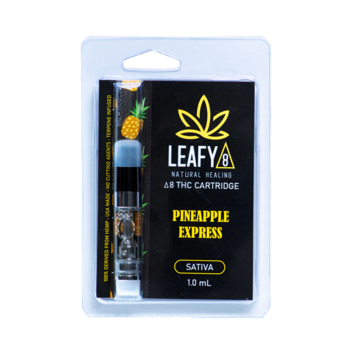 Delta 8 THC Vape Cartridge Pineapple Express Leafy8 Delta8 THC Brand
