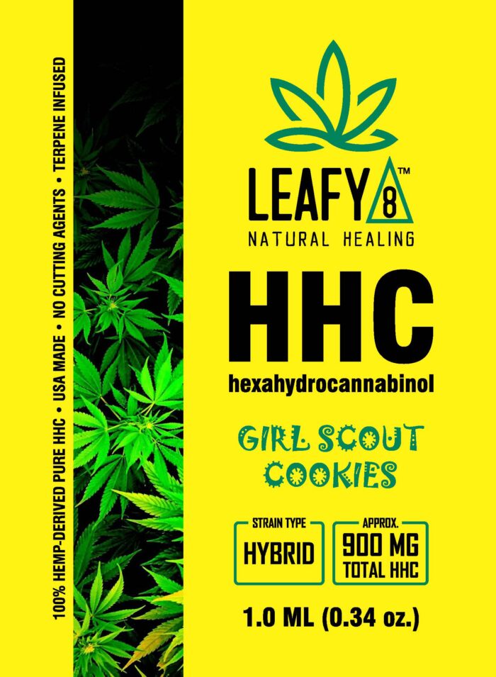 Leafy8 Brand Girl Scout Cookies GSC HHC Vape Cartridge - Front