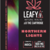 Leafy8 Delta-8 THC Vape Cartridge Label: Northern Lights