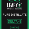 Leafy8 Delta-8 THC Distillate Syringe Label