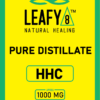 Leafy8 HHC Distillate Syringe Label