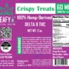 Leafy8 Delta-9 THC Edibles: Rice Crispy Treats 60mg