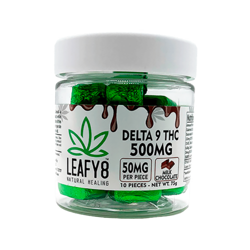 Leafy8 Delta-9 THC Chocolate Treats - 500mg / 10 Count