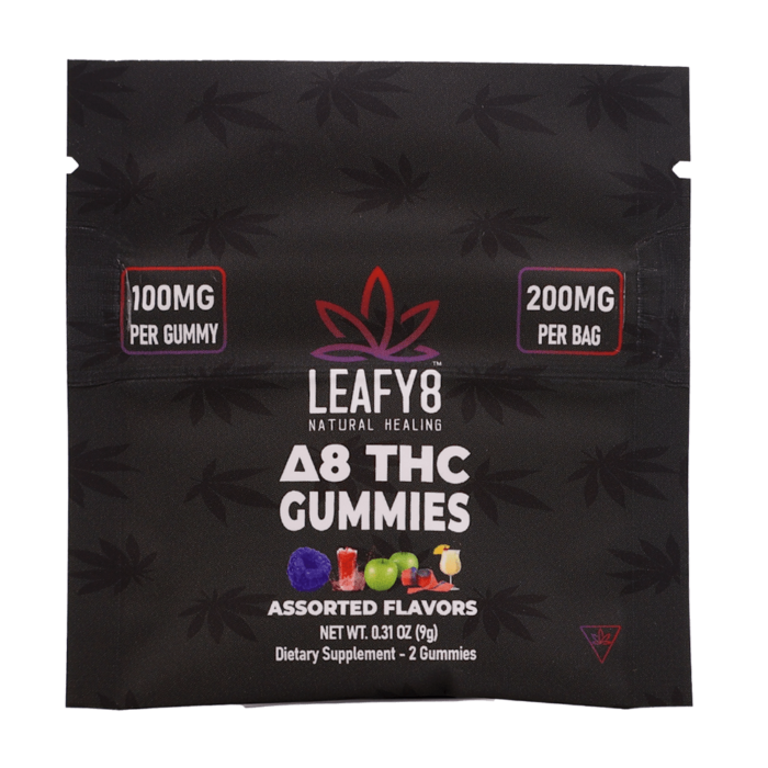 Leafy8 Delta-8 THC Gummies - 2 Pack Variety - Assorted Flavors