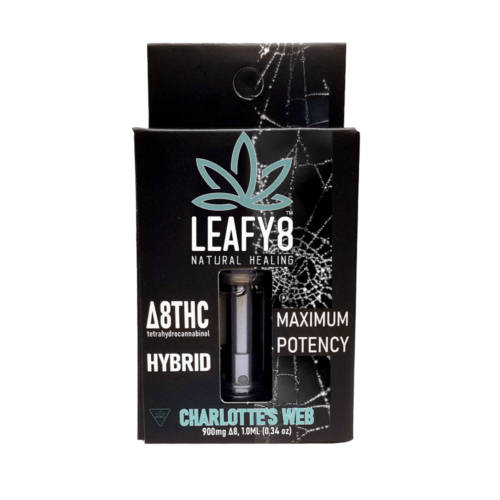 Leafy8 Delta-8 THC Vape Cartridge: Charlotte's Web