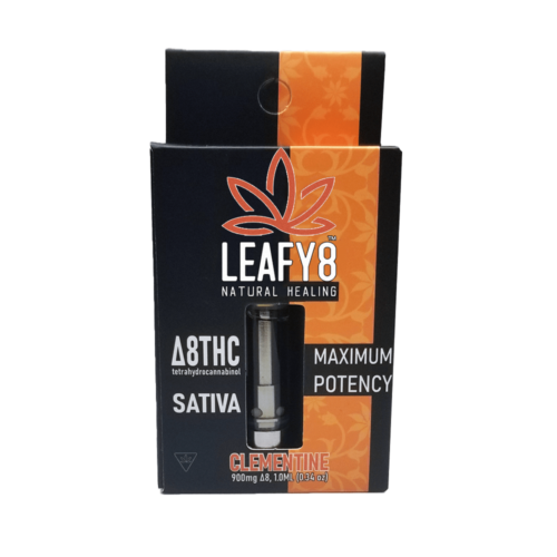 Leafy8 Delta-8 THC Vape Cartridge: Clementine