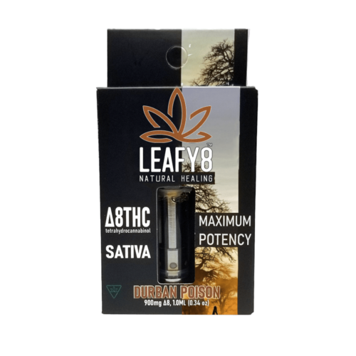 Leafy8 Delta-8 THC Vape Cartridge: Durban Poison