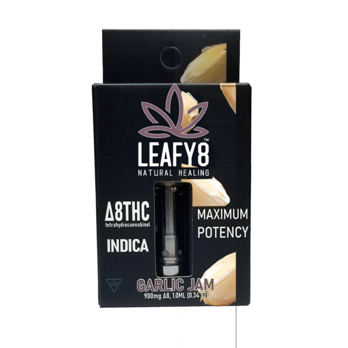 Leafy8 Delta-8 THC Vape Cartridge: Garlic Jam