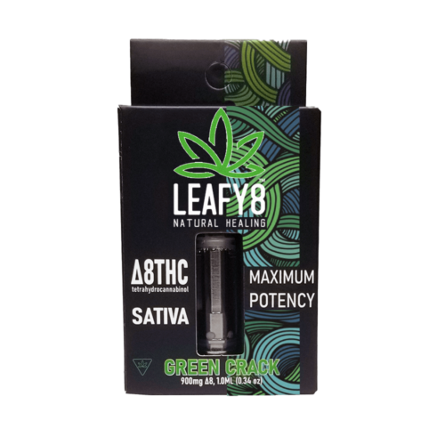 Leafy8 Delta-8 THC Vape Cartridge: Green Crack