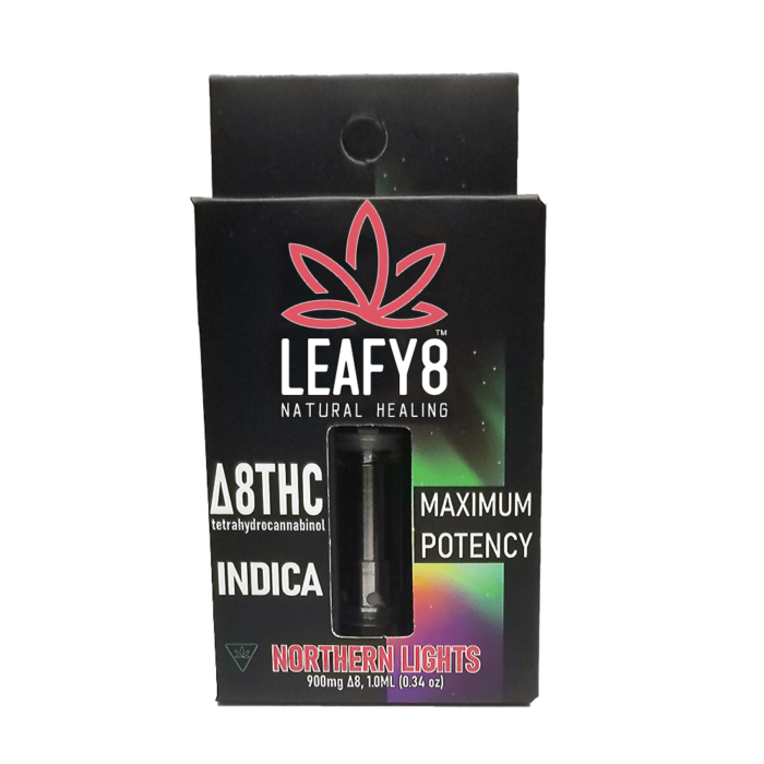Leafy8 Delta-8 THC Vape Cartridge: Northern Lights