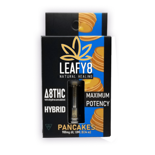 Leafy8 Delta-8 THC Vape Cartridge: Pancakes