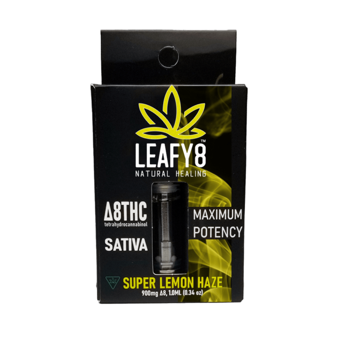 Leafy8 Delta-8 THC Vape Cartridge: Super Lemon Haze