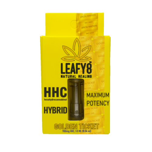 Leafy8 HHC Vape Cartridge: Golden Ticket