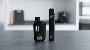 Leafy8 3g and 2g disposable vape pens side by side — comparing the best disposable vape pen form factors with ceramic core hardware