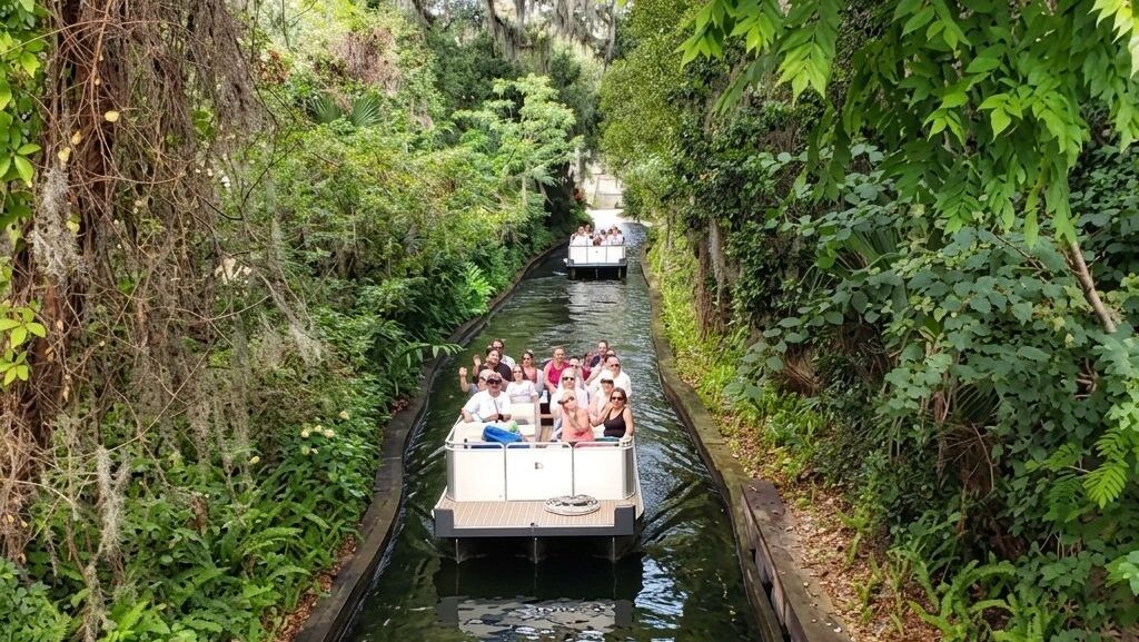 The iconic Winter Park Scenic Boat Tour canals. Source: Scenic Boat Tours.